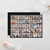 Erstellen Sie Ihre eigene 35-Foto Collage Karte (Vorderseite/Rückseite Beispiel)