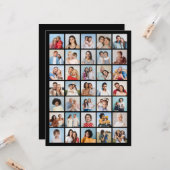 Erstellen Sie Ihre eigene 35-Foto Collage Karte (Vorderseite/Rückseite Beispiel)