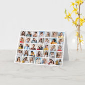 Erstellen Sie Ihre eigene 35-Foto Collage Karte (Gelbe Blume)