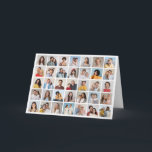 Erstellen Sie Ihre eigene 35-Foto Collage Karte<br><div class="desc">Erstellen Sie Ihre eigene 35 Fotomaterial für Weihnachten, Geburtstage, Hochzeiten, Geburtstage, Abschlüsse, Vatertag, Muttertag oder andere Besondere Anlässe mit unserem benutzerfreundlichen Design-Tool. Fügen Sie Ihre Lieblings-Fotos von Freunden, Familie, Ferien, Hobbys und Haustieren hinzu und Sie haben eine atemberaubende, einmalige Foto-Collage. Unsere personalisierte Collage aus Foto eignet sich hervorragend für die...</div>