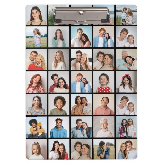 Erstellen Sie Ihre eigene 35-Foto Collage Klemmbrett (Vorderseite)