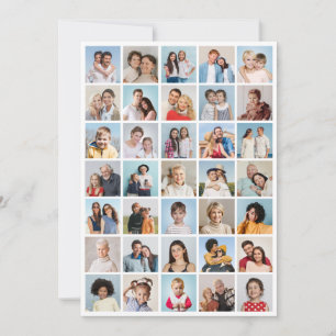 Erstellen Sie Ihre eigene 35-Foto Collage Mitteilungskarte