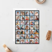 Erstellen Sie Ihre eigene 35-Foto Collage Mitteilungskarte (Vorderseite/Rückseite Beispiel)