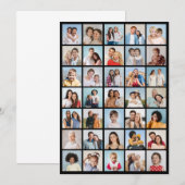 Erstellen Sie Ihre eigene 35-Foto Collage Mitteilungskarte (Vorne/Hinten)