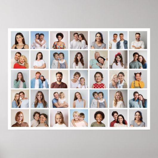 Erstellen Sie Ihre eigene 35-Foto Collage Poster (Vorne)