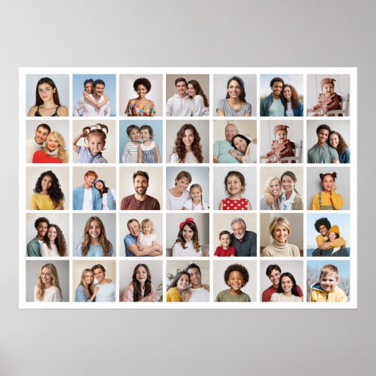 Erstellen Sie Ihre eigene 35-Foto Collage Poster (Vorne)