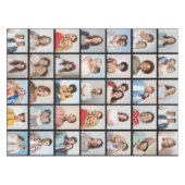 Erstellen Sie Ihre eigene 35-Foto Collage Tischdecke (Vorderseite (Horizontal))