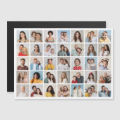 Erstellen Sie Ihre eigene 35 Fotocollage Magnetkar Magnetkarte (Vorne/Hinten)