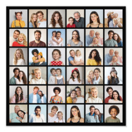 Erstellen Sie Ihre eigene 36 Foto Collage Foto Erw