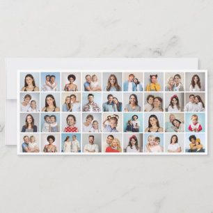 Erstellen Sie Ihre eigene 36 Foto Collage Grußkart Karte