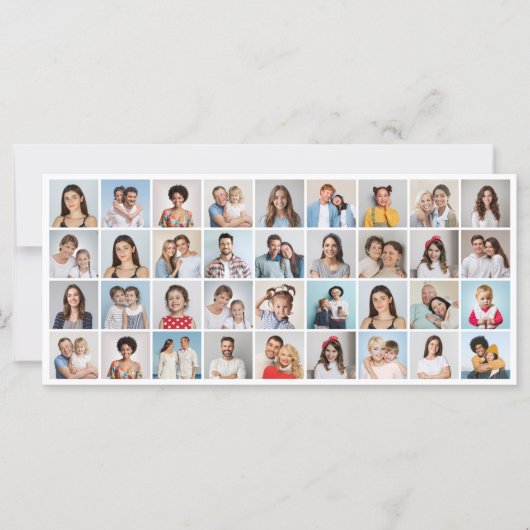 Erstellen Sie Ihre eigene 36 Foto Collage Grußkart Karte (Vorderseite)