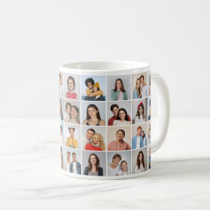 Erstellen Sie Ihre eigene 36-Foto-Collage Kaffeetasse