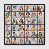 Erstellen Sie Ihre eigene 36 Foto Collage Magnetic Magnetkarte (Vorderseite)
