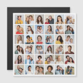 Erstellen Sie Ihre eigene 36 Foto Collage Magnetic Magnetkarte (Vorne/Hinten)