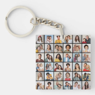 Erstellen Sie Ihre eigene 36-Foto-Collage Schlüsselanhänger