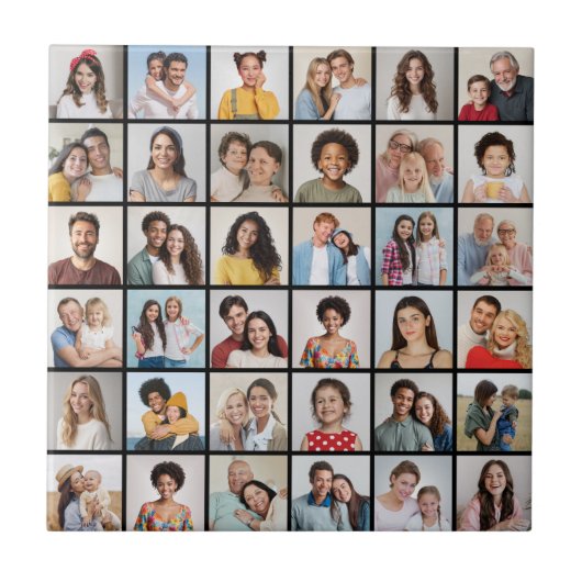 Erstellen Sie Ihre eigene 36 FotoCollage Fliese (Vorderseite)