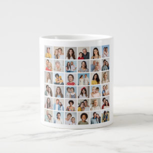 Erstellen Sie Ihre eigene 36 FotoCollage Jumbo-Tasse