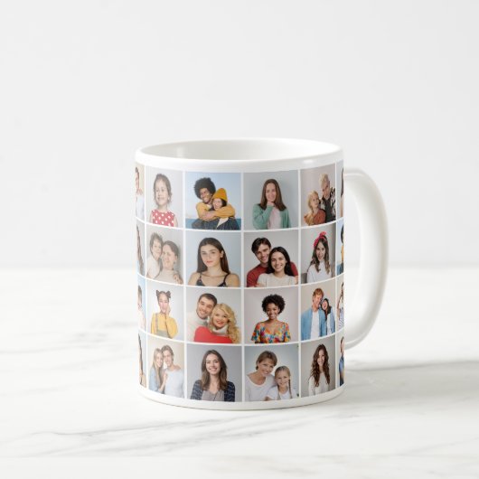 Erstellen Sie Ihre eigene 36 FotoCollage Kaffeetasse (VorderseiteRechts)