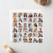 Erstellen Sie Ihre eigene 36 FotoCollage Mitteilungskarte (Vorderseite/Rückseite Beispiel)