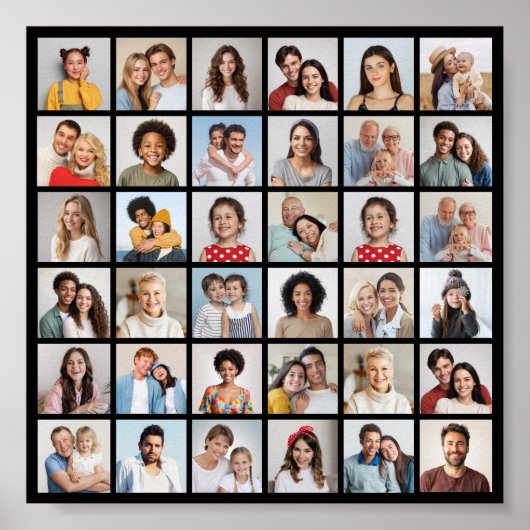 Erstellen Sie Ihre eigene 36 FotoCollage Poster (Vorne)