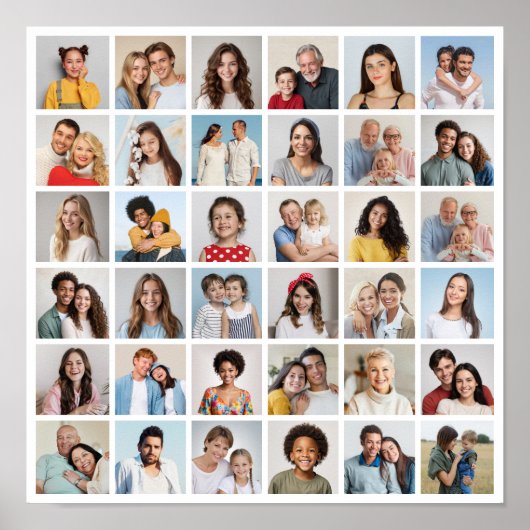 Erstellen Sie Ihre eigene 36 FotoCollage Poster (Vorne)