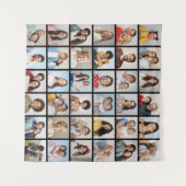 Erstellen Sie Ihre eigene 36 FotoCollage Wandteppich (Vorderseite (Horizontal))