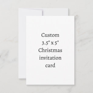 Erstellen Sie Ihre eigene 3,5" x 5" Weihnachts- Einladung