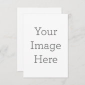 8,89 cm x 12,7 cm Flache Karte (Vorne/Hinten)