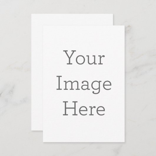 8,89 cm x 12,7 cm Flache Karte (Vorne/Hinten)