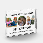 Erstellen Sie Ihre eigene 3-Foto Collage Happy Müt Fotoblock (Links)