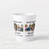 Erstellen Sie Ihre eigene 3-Foto Collage Happy Müt Milchtasse (Vorderseite)