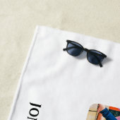 Erstellen Sie Ihre eigene 3-Foto Collage Happy Müt Strandtuch (Beispiel)