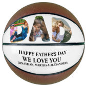 Erstellen Sie Ihre eigene 3-Foto Collage Happy Vat Basketball (Vorderseite)