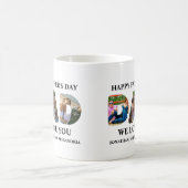 Erstellen Sie Ihre eigene 3-Foto Collage Happy Vat Kaffeetasse (Mittel)