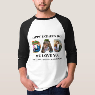 Erstellen Sie Ihre eigene 3-Foto Collage Happy Vat T-Shirt