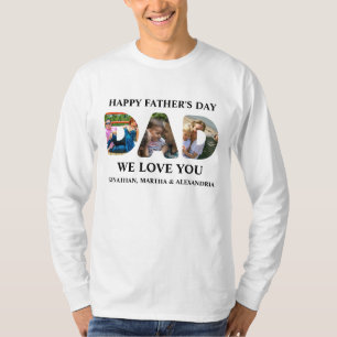 Erstellen Sie Ihre eigene 3-Foto Collage Happy Vat T-Shirt