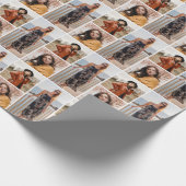 Erstellen Sie Ihre eigene 3 FotoCollage Geschenkpapier (Ecke)
