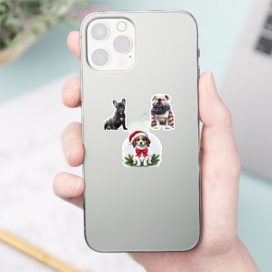 Erstellen Sie Ihre eigene 3 FotoCollage individuel Aufkleber (Telefon)