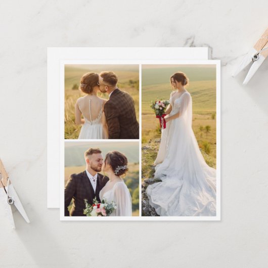 Erstellen Sie Ihre eigene 3 FotoCollage Karte (Vorderseite/Rückseite Beispiel)