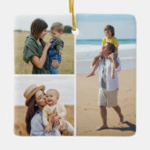Erstellen Sie Ihre eigene 3 FotoCollage Keramikornament (Vorderseite)