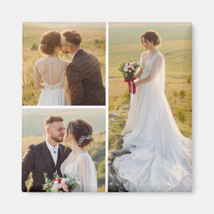 Erstellen Sie Ihre eigene 3 FotoCollage Magnet