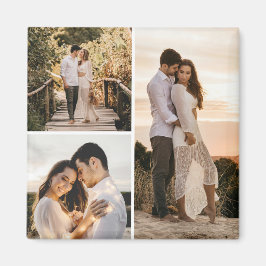 Erstellen Sie Ihre eigene 3 FotoCollage Magnet