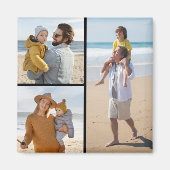 Erstellen Sie Ihre eigene 3 FotoCollage Magnet (Vorne)