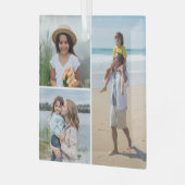 Erstellen Sie Ihre eigene 3 FotoCollage Ornament Aus Glas (Vorderseite links)
