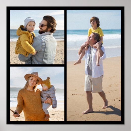 Erstellen Sie Ihre eigene 3 FotoCollage Poster (Vorne)