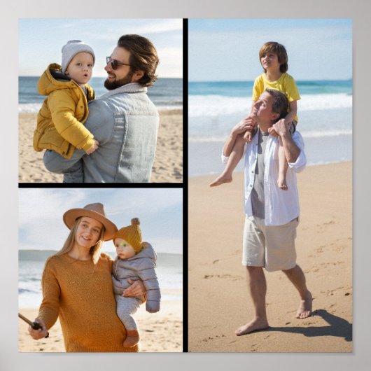 Erstellen Sie Ihre eigene 3 FotoCollage Poster (Vorne)