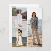 Erstellen Sie Ihre eigene 3 FotoCollage Postkarte (Vorne/Hinten)