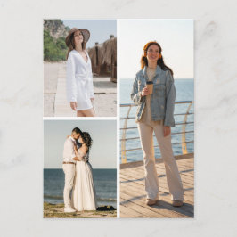 Erstellen Sie Ihre eigene 3 FotoCollage Postkarte