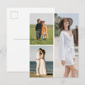 Erstellen Sie Ihre eigene 3 FotoCollage Postkarte (Vorne/Hinten)