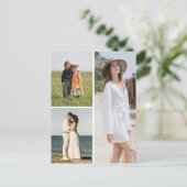 Erstellen Sie Ihre eigene 3 FotoCollage Postkarte (Stehend Vorderseite)